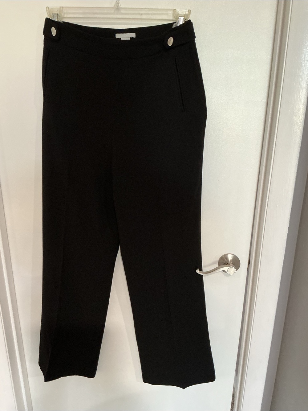 H&M Black Straight-Leg Dress Pants